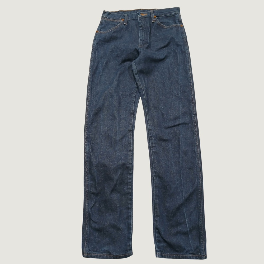 Wrangler Cowboy Cut Mens Straight Leg Jeans Dark Wash Indigo Denim 29x32
